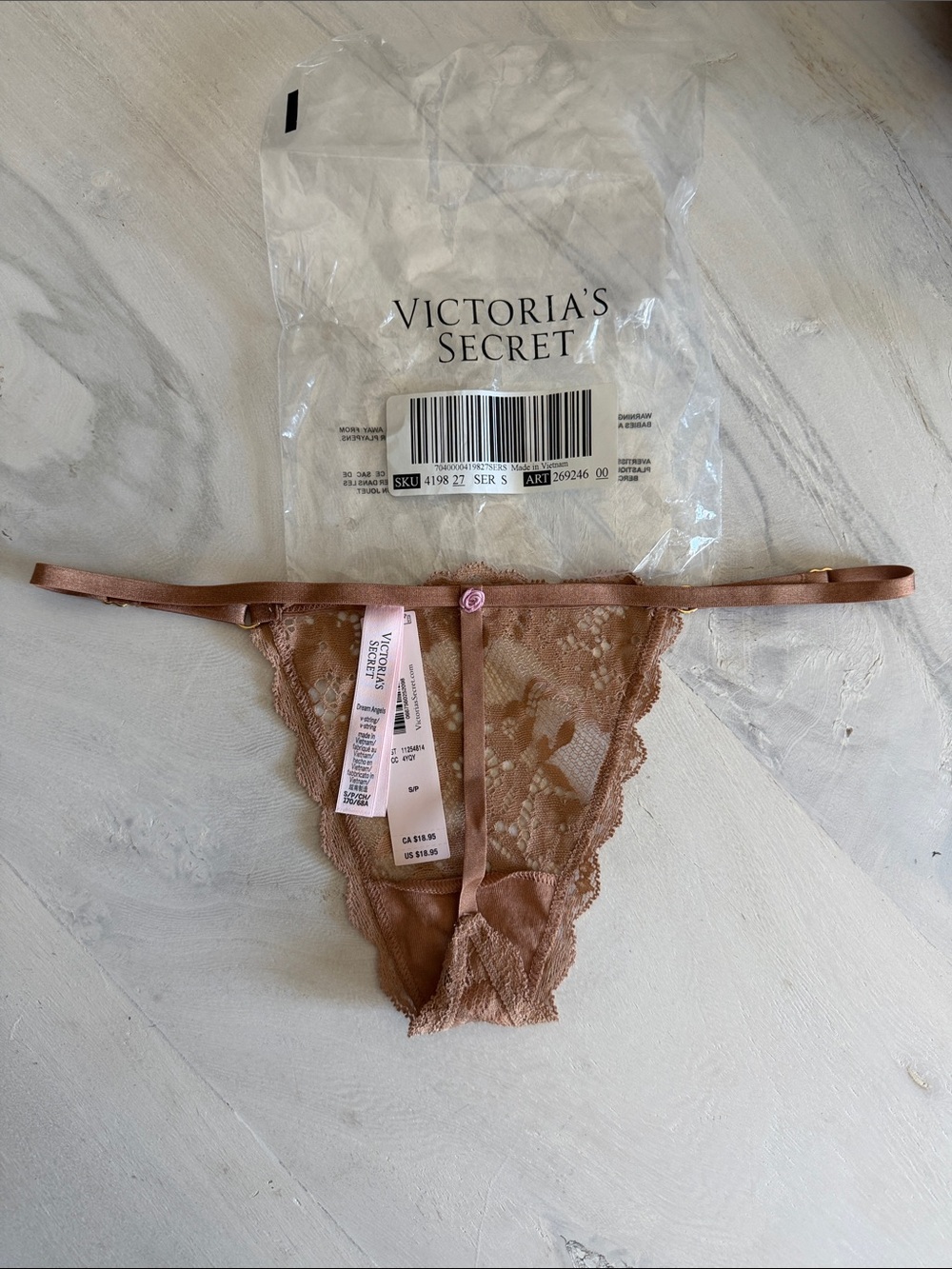 NWT Victoria’s Secret Adjustable G-String Thong